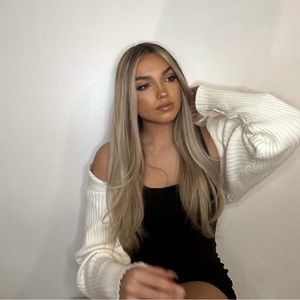 Edikted White Ribbed Shrug